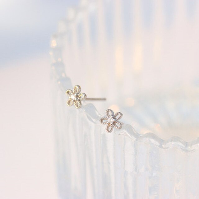 Sweet Hollow Flowers Mikro-Set Zirkon Ohrringe | Shop Nory