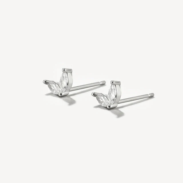 925 Sterling Silber Mini Zirkon Steckerohrringe | Shop Nory