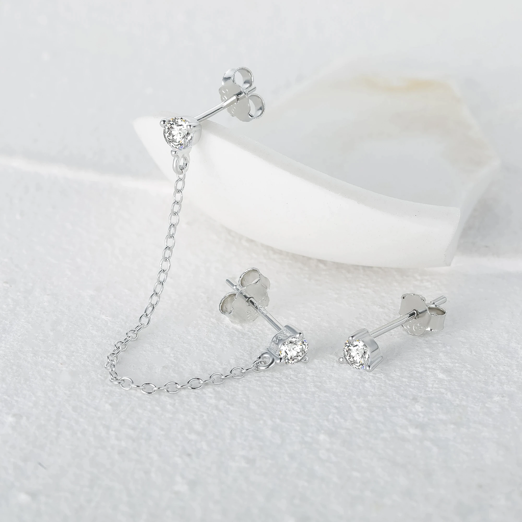 925 Sterling Silver Quasten Ketten Ohrringe | Shop Nory