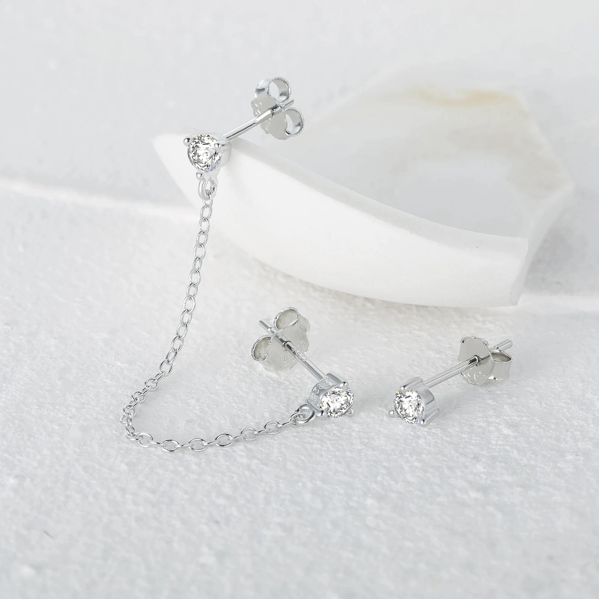 925 Sterling Silver Quasten Ketten Ohrringe | Shop Nory
