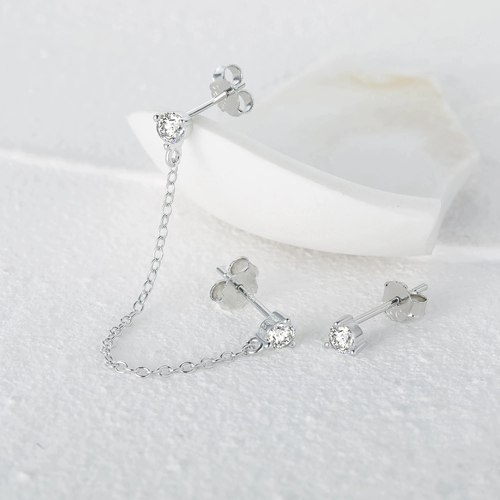 925 Sterling Silver Quasten Ketten Ohrringe | Shop Nory