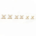 925 Sterling Silber Kristall Blüten Ohrringe | Shop Nory