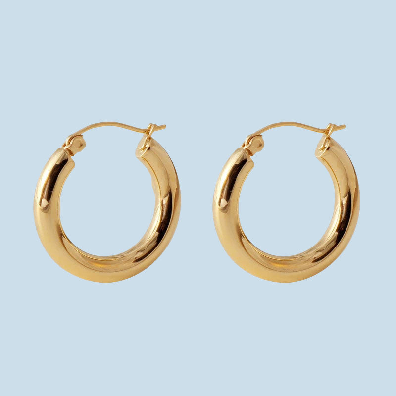 925 Sterling Sterling Silber Retro Creolen | Shop Nory
