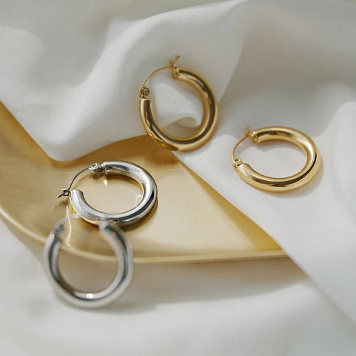 925 Sterling Sterling Silber Retro Creolen | Shop Nory