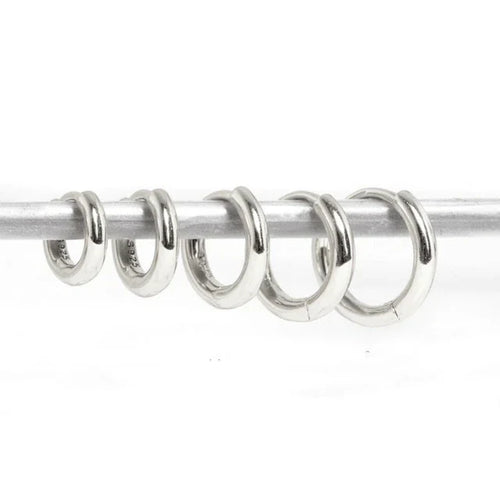 925 Sterling Silver Rose Gold Kleine Creolen | Shop Nory