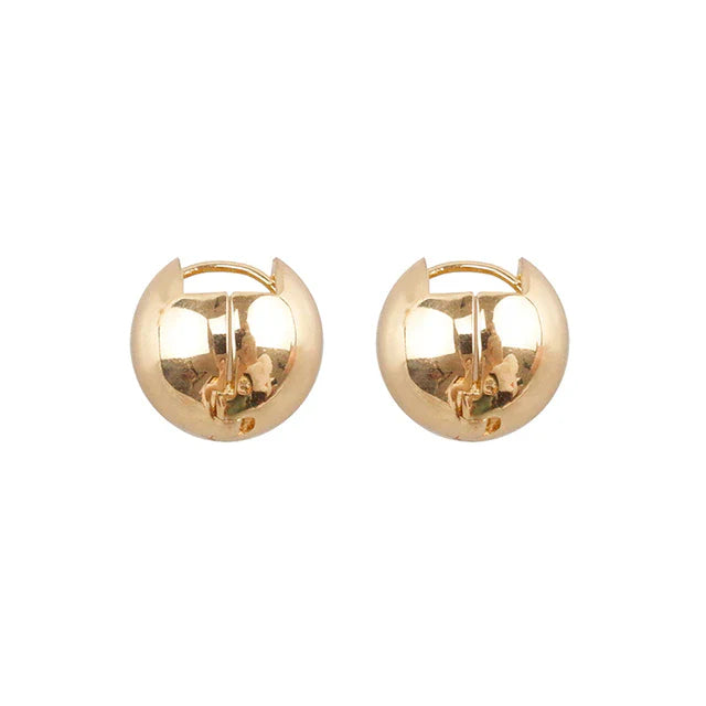 925 Sterling Silber Runde Ball 18K Gold Creolen Ohrstecker Schnalle | Shop Nory