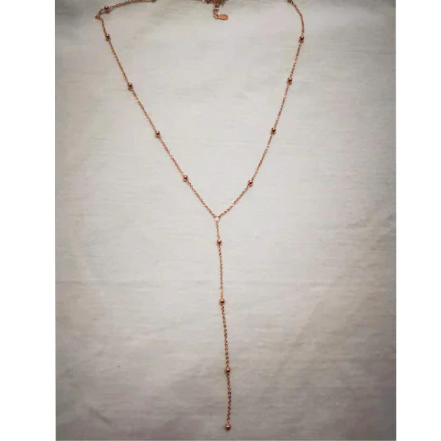 925 Sterling Silver Runde Perlen Quasten Halskette | Shop Nory