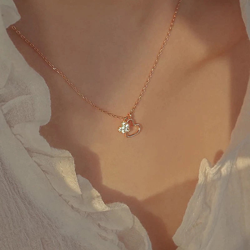 Zirkon Herz Anhänger Halskette | Shop Nory