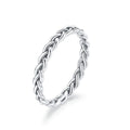 925 Sterling Silber Einfach Geflochtener Eleganter Ring | Shop Nory