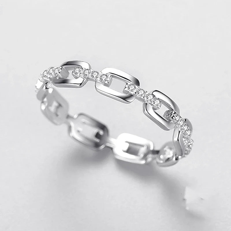 925 Sterling Silber Zirkon Kettenringe | Shop Nory
