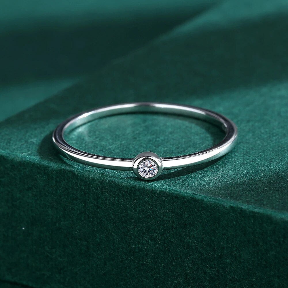 925 Sterling Silver Einfache Besondere Tagesring | Shop Nory