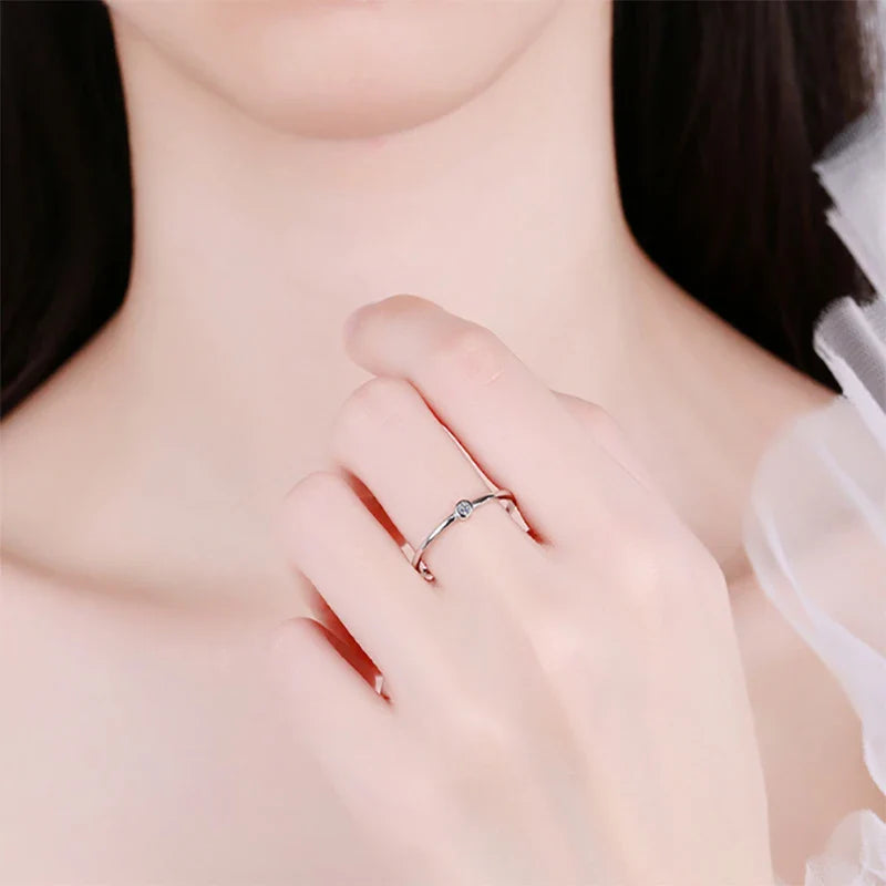 925 Sterling Silver Einfache Besondere Tagesring | Shop Nory
