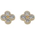 925 Sterlingsilber Einfache Blumen Zirkon Ohrringe | Shop Nory