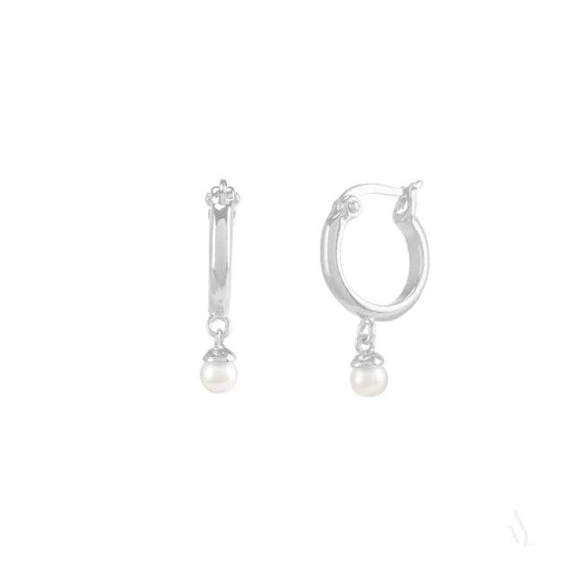 925 Sterling Silver Kleine Perlen Ohrringe | Shop Nory