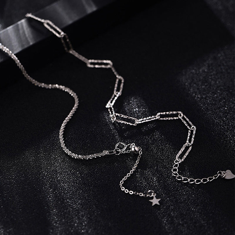 925 Sterling Silber Funkelnd 2-Lagen Armband | Shop Nory