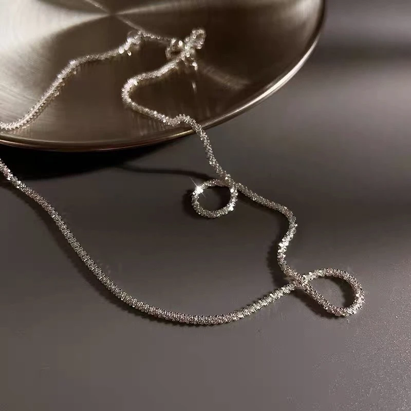 925 Sterlingsilber Funkelndes Choker-Halsband | Shop Nory