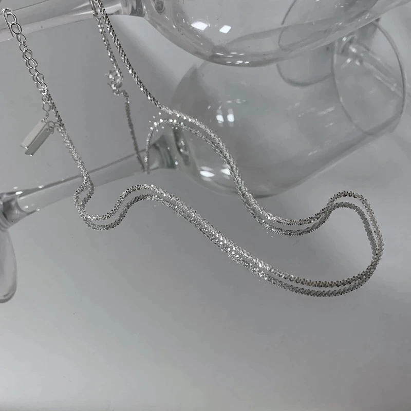 925 Sterlingsilber Funkelndes Choker-Halsband | Shop Nory