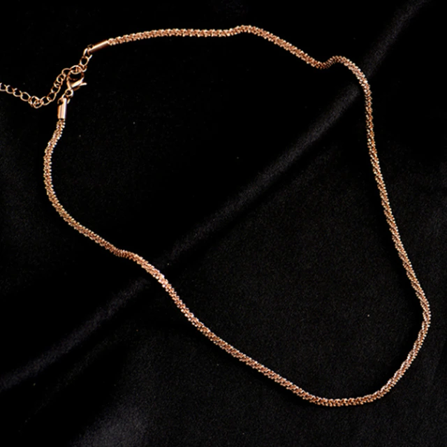925 Sterlingsilber Funkelndes Choker-Halsband | Shop Nory