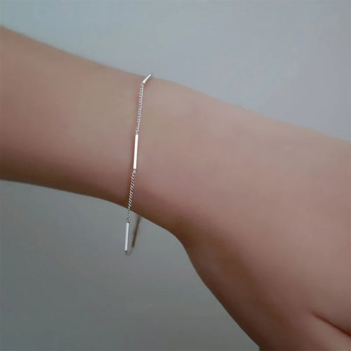 925 Sterling Silber Einfach Glänzende Armbanduhr | Shop Nory