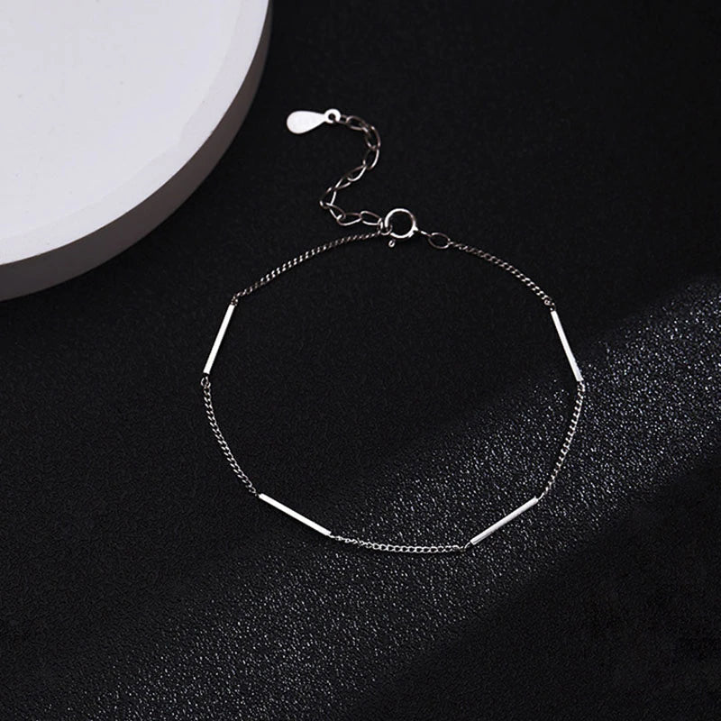 925 Sterling Silber Einfach Glänzende Armbanduhr | Shop Nory