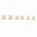 925 Sterling Silver Mini Blumen Ohrringe | Shop Nory