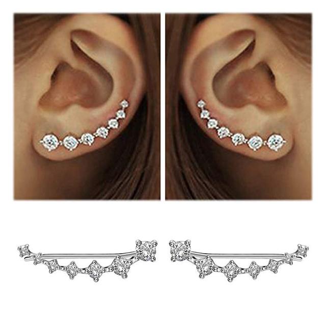 925 Sterlingsilber Super Glänzende Zirkon Ohrringe | Shop Nory
