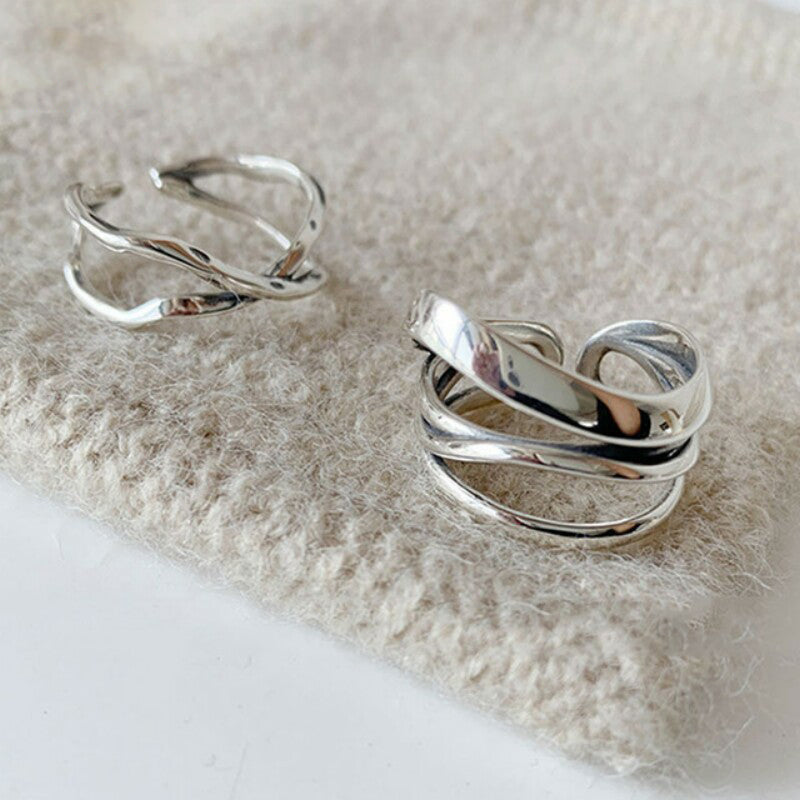 925 Sterling Silber Vintage Kreuzring | Shop Nory