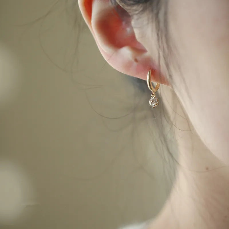 925 Sterling Silber Zirkon Ball Ohrringe | Shop Nory