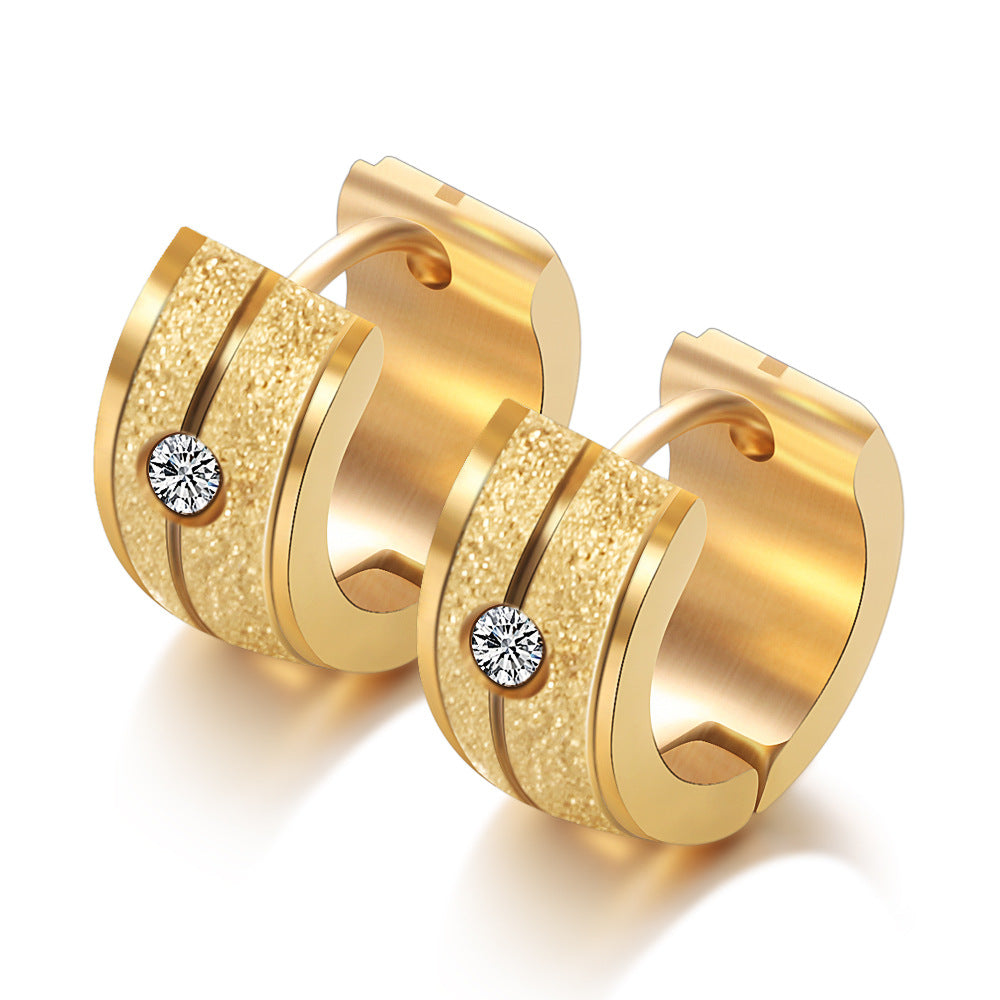 Damen Ohrstecker mit eleganter Zirkonia-Besatz und glänzendem Finish Shop Nory
