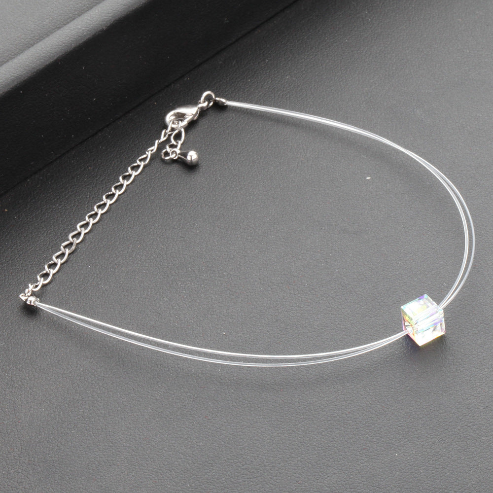 Damen zierliches Armband mit facettiertem Kristalleinsatz Shop Nory