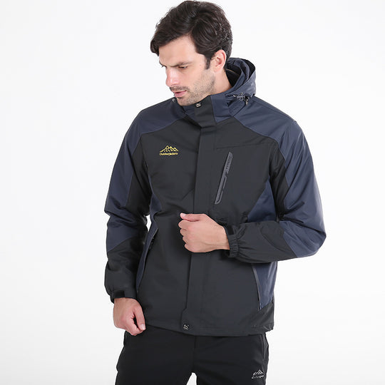 Herren Wasserdichte und atmungsaktive Outdoor-Softshelljacke mit Kapuze Shop Nory