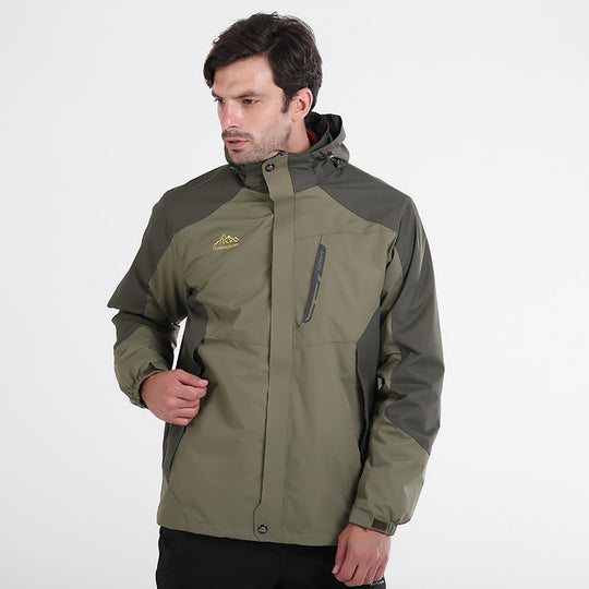Herren Wasserdichte und atmungsaktive Outdoor-Softshelljacke mit Kapuze Shop Nory