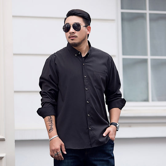 Herren Locker geschnittenes Button-Down-Hemd mit Brusttasche Shop Nory