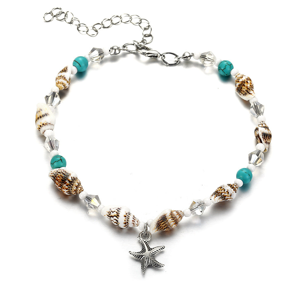 Damen Fußkettchen mit elegantem Delphin-Anhänger Shop Nory