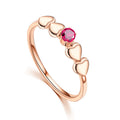 Damen Ring mit herzförmigen Akzenten und funkelndem Zirkonia Shop Nory