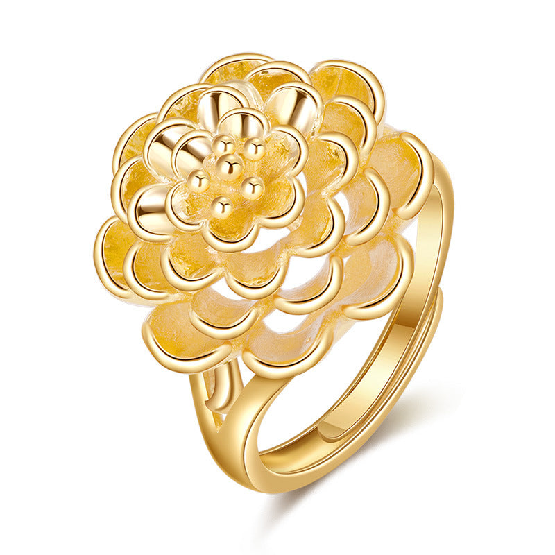 Damenring mit kunstvollem Blumen-Design und luxuriösem Finish Shop Nory