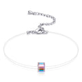 Damen zierliches Armband mit facettiertem Kristalleinsatz Shop Nory