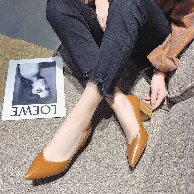 Damen elegante Spitzen Pumps mit komfortablem Blockabsatz Shopnory