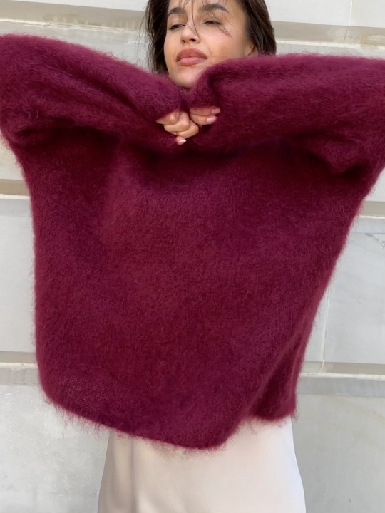 weicher Mohair-Strickpullover