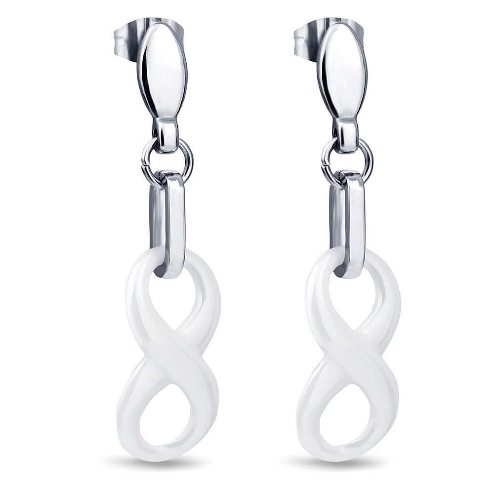 Damen Trendige Ohrringe mit Unendlichkeitssymbol Shop Nory
