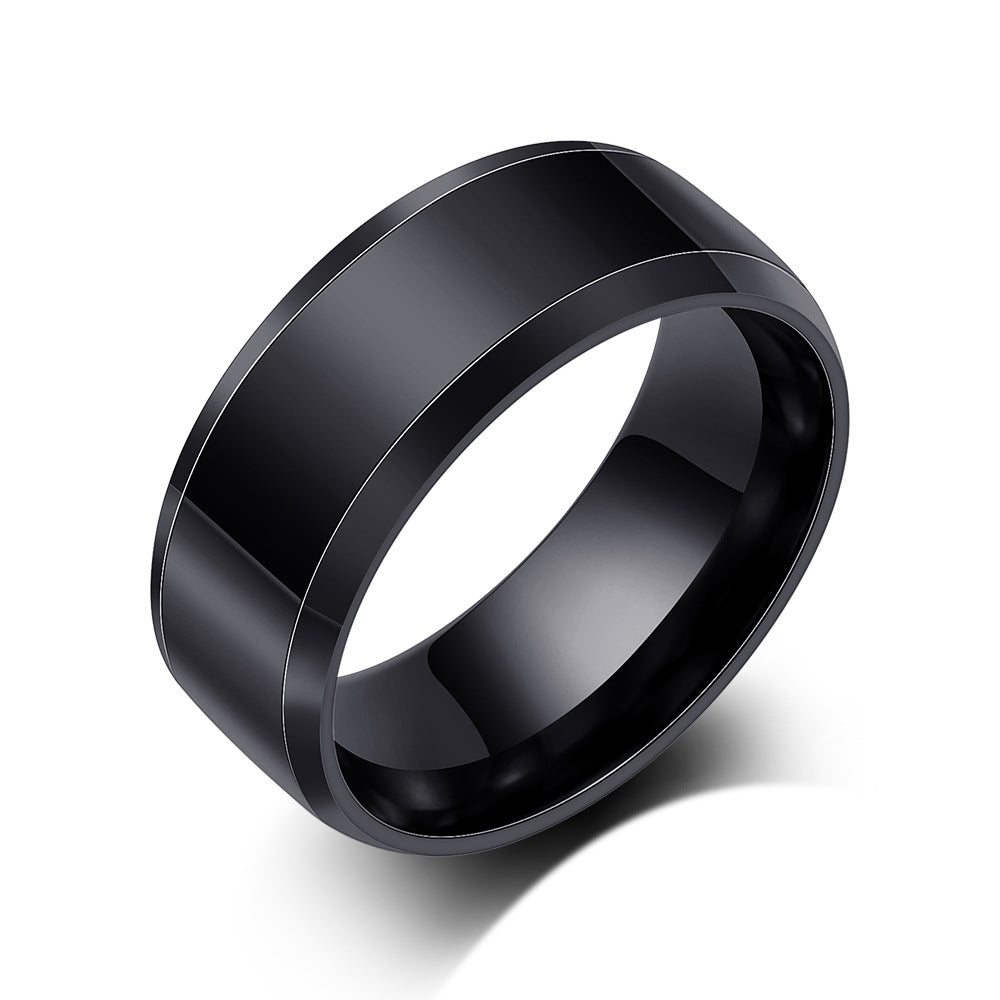 Herren Ehering aus hochwertigem Edelstahl mit modernem, mattem Finish Shop Nory