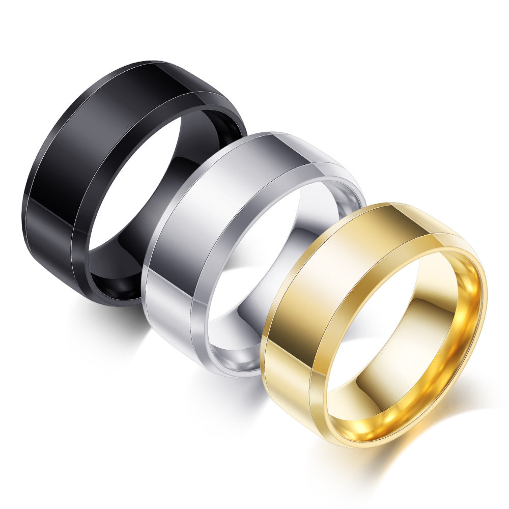 Herren Ehering aus hochwertigem Edelstahl mit modernem, mattem Finish Shop Nory