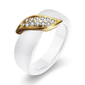 Damen Ring mit elegantem Blattdesign und funkelndem Zirkonia-Besatz Shop Nory