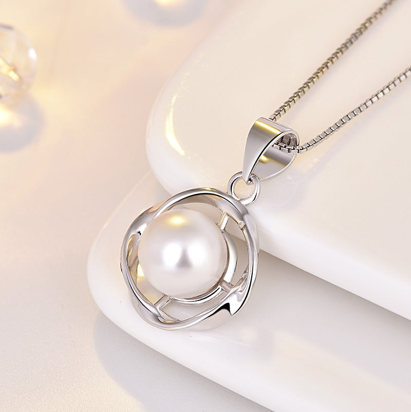 Damen Halskette mit kunstvollem Perlenanhänger in elegantem Design Shop Nory