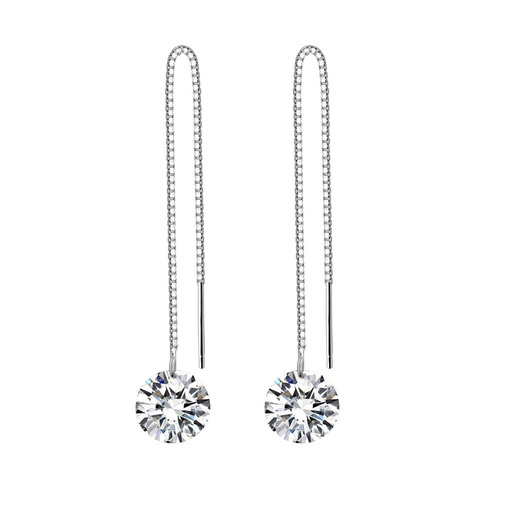 Damen trendige Ohrstecker mit funkelndem Kristall Shop Nory