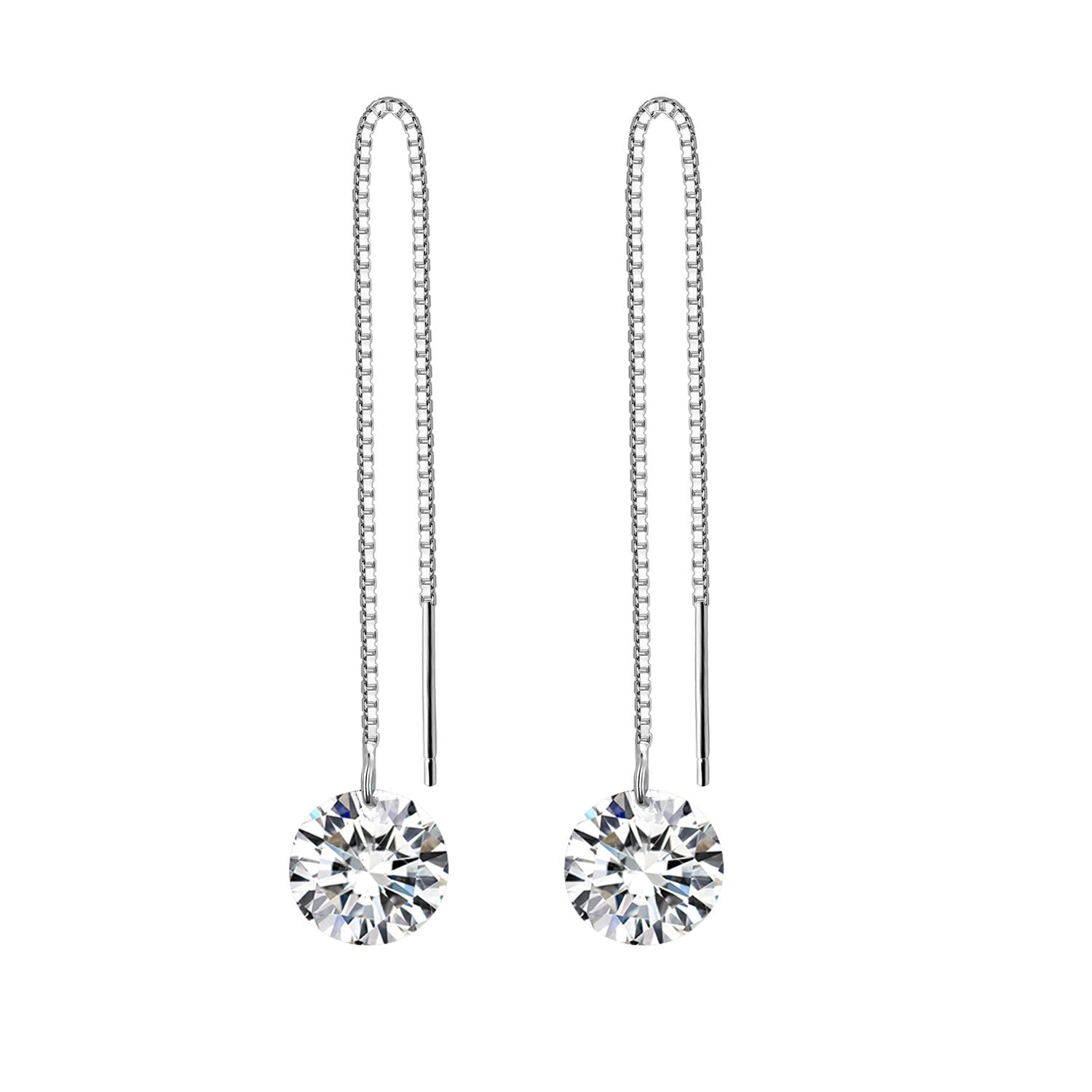 Damen trendige Ohrstecker mit funkelndem Kristall Shop Nory
