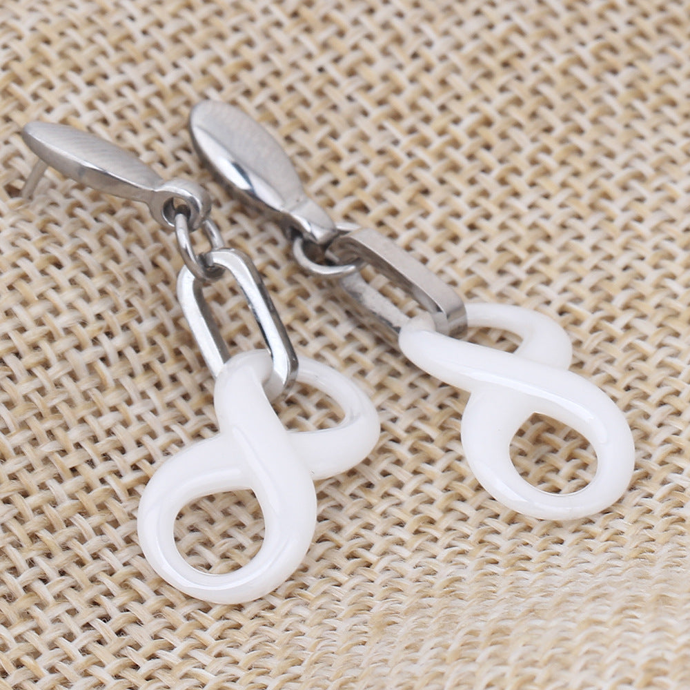 Damen Trendige Ohrringe mit Unendlichkeitssymbol Shop Nory