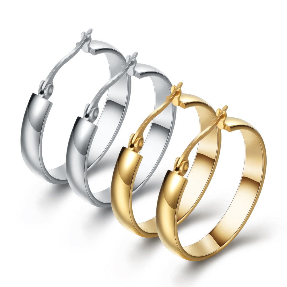 Damen Creolen mit elegantem Schliff und sicherem Verschluss Shop Nory