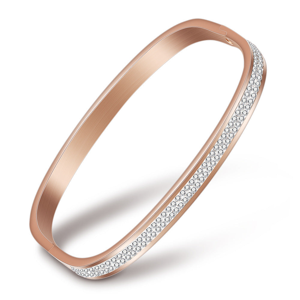 Damen Bangle-Armband mit funkelndem Zirkonia-Besatz Shop Nory
