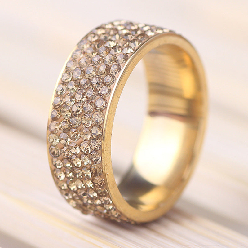 Damen Ring mit funkelndem Zirkonia-Besatz in elegantem Design Shop Nory